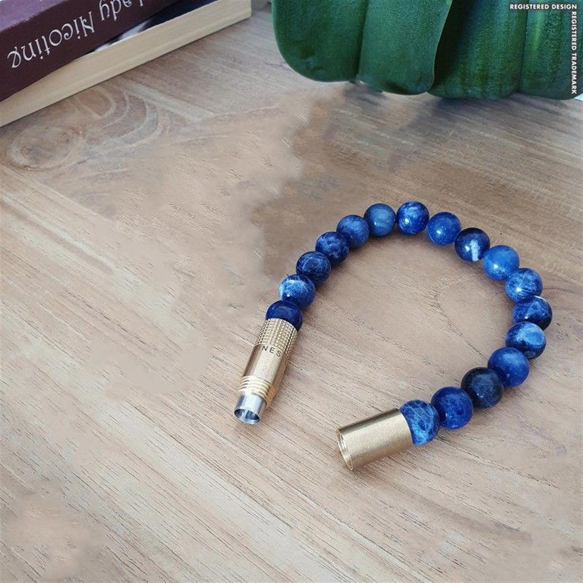 Les Fines Lames Punch Bileklik Brass Sodalit - M