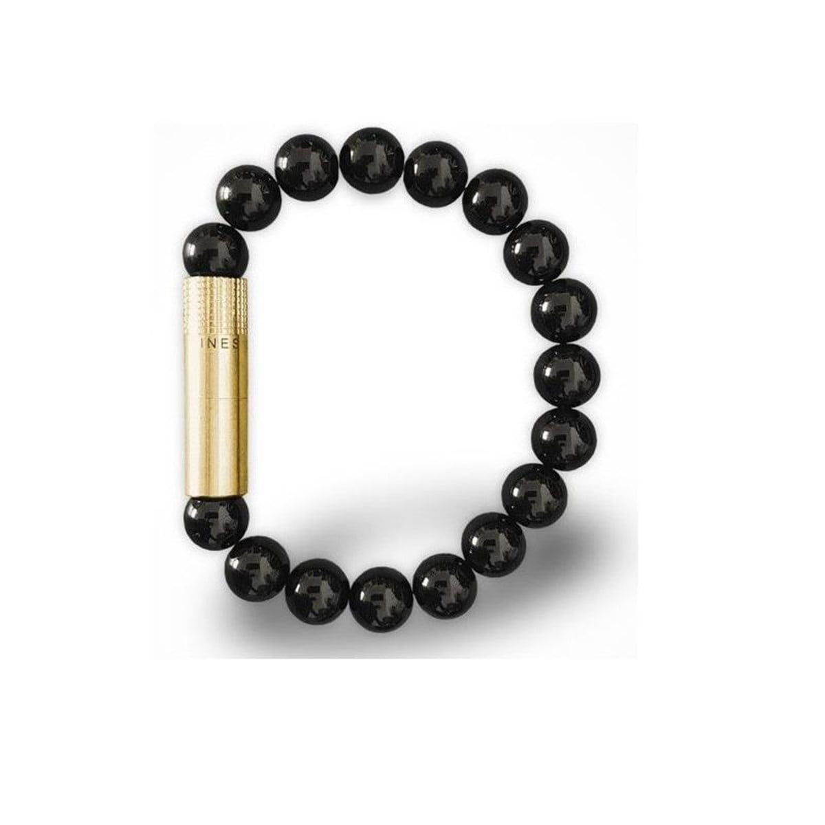 Les Fines Lames Punch Bileklik Brass Oniks - L