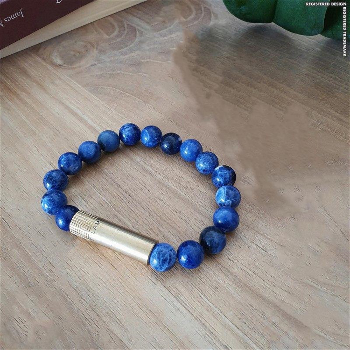 Les Fines Lames Punch Bileklik Brass Sodalit - L