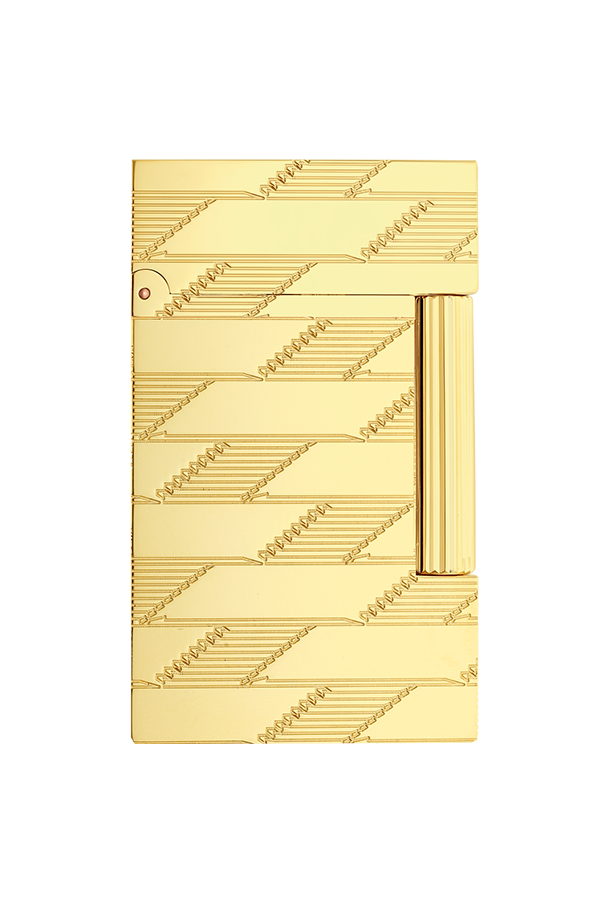 S.T. Dupont Line 2 Cling 1872 Monogram Gold Puro Çakmağı 16178