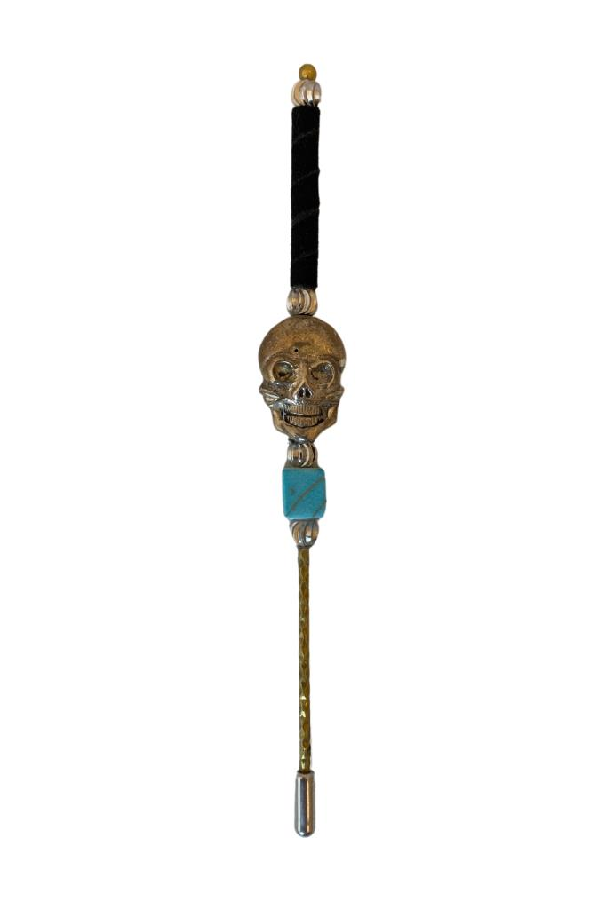TR6693,Cubnica Skull Design Handmade Puro İğnesi