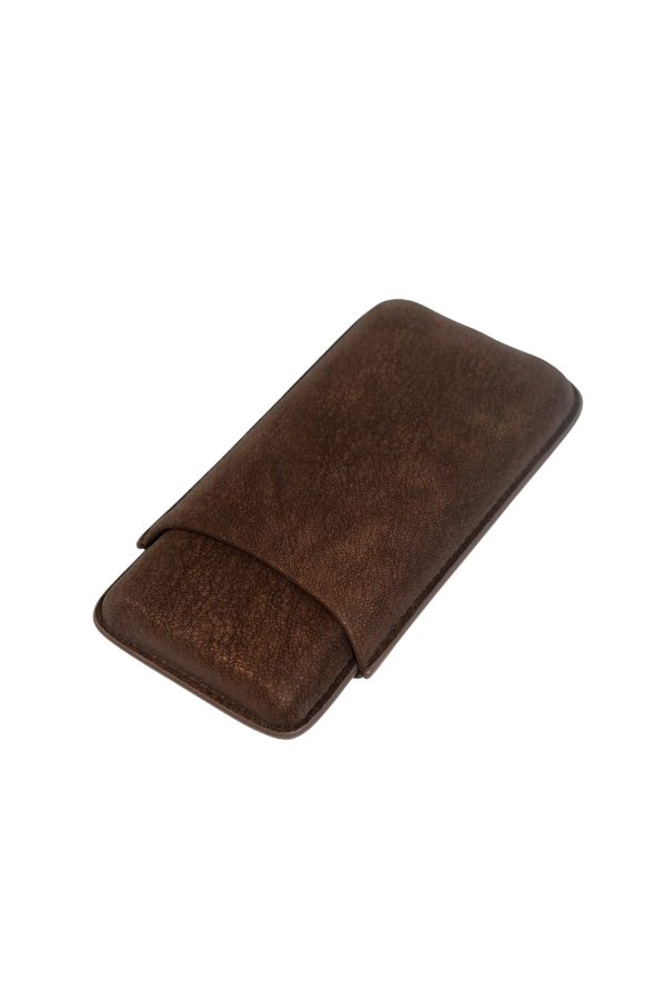 Cohiba Kahverengi Kadife Üçlü Puro Kılıfı