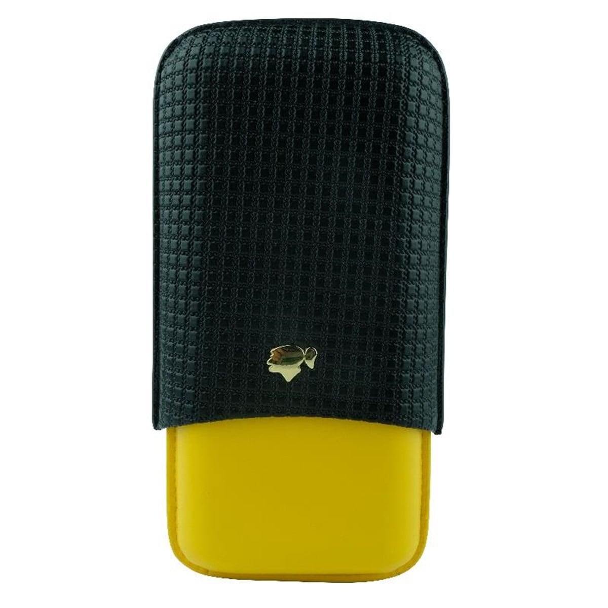 Cohiba Siyah-Sarı Puro Kılıfı Üçlü
