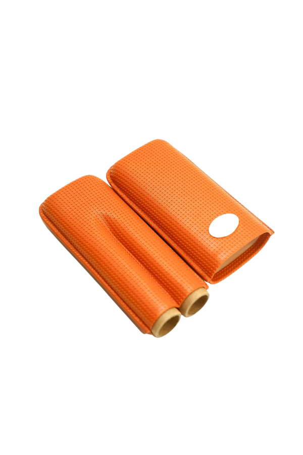 Cohiba Taba Desenli İkili Deri Puro Kılıfı