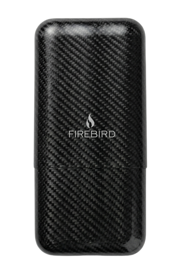 TRM4009,Firebird Siyah Karbon Desenli Üçlü Puro Kılıfı
