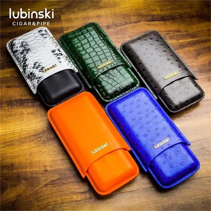 Lubinski Deri 3lü Puro Kılıfı Turuncu(60 Ring)