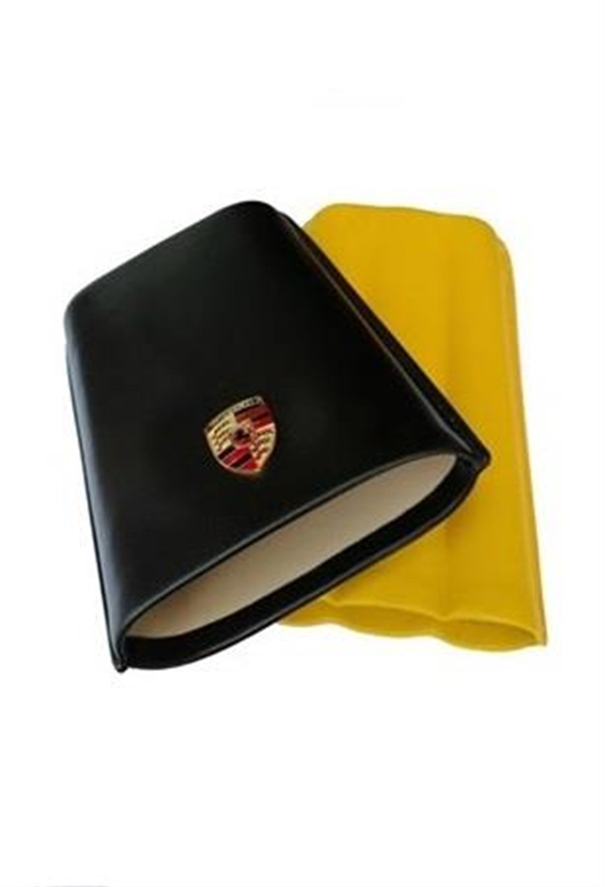 Porsche 3lü Siyah-Sarı Puro Kılıfı