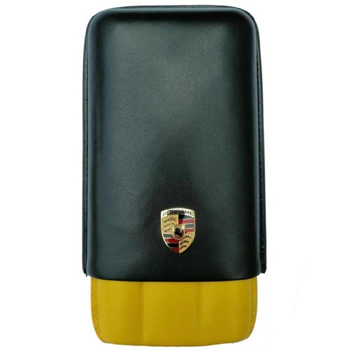 Porsche 3lü Siyah-Sarı Puro Kılıfı