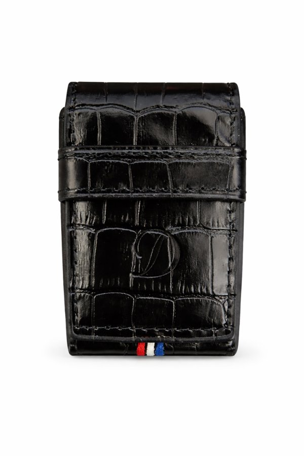 S.T. Dupont Crocodile Deri Siyah Le Grand Çakmak Kılıfı