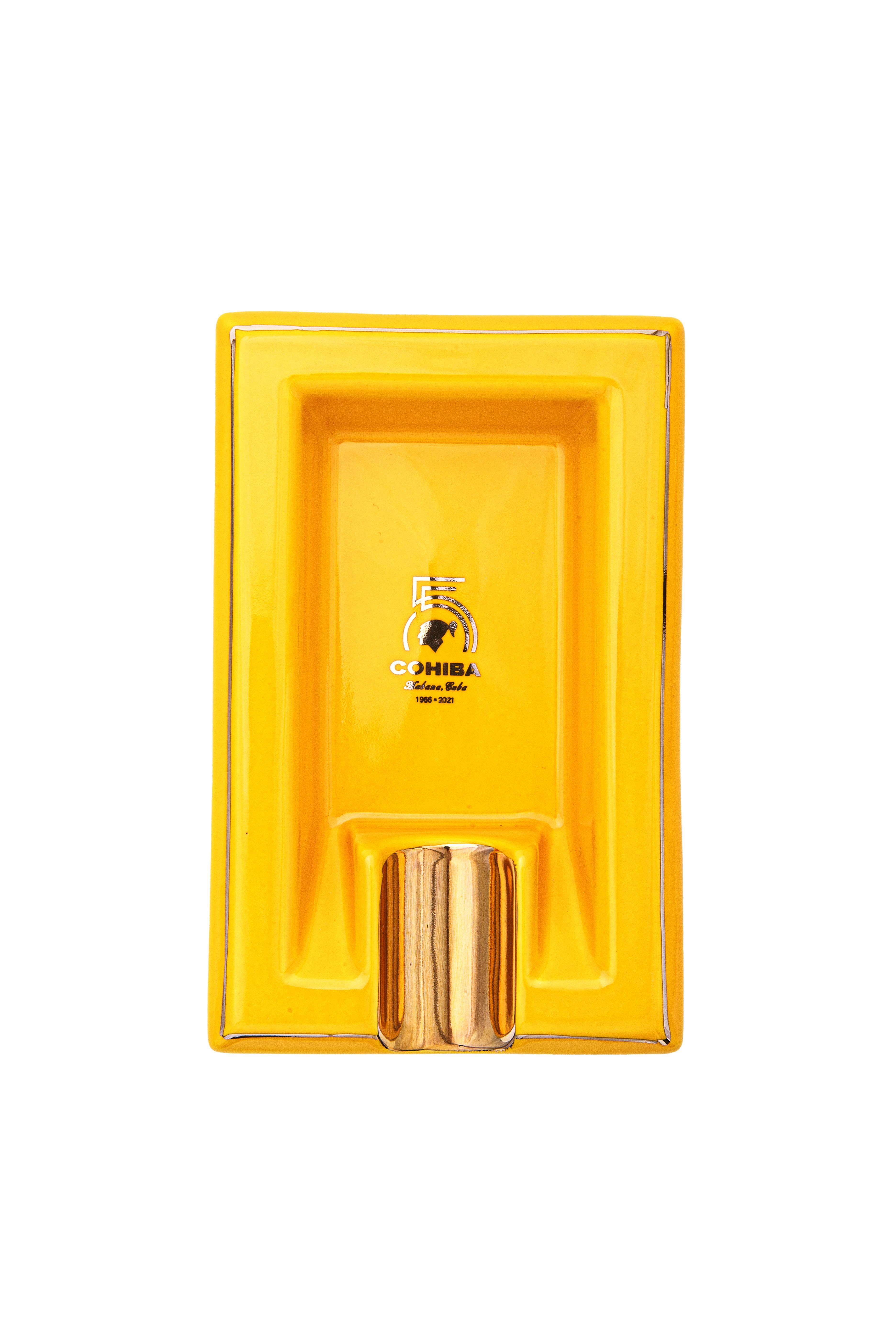 Cohiba 55. Yıl Sarı Tekli Porselen Puro Küllüğü