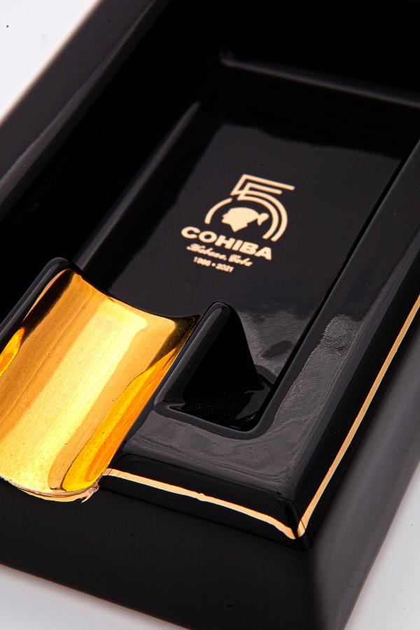 Cohiba 55. Yıl Siyah Tekli Porselen Puro Küllüğü