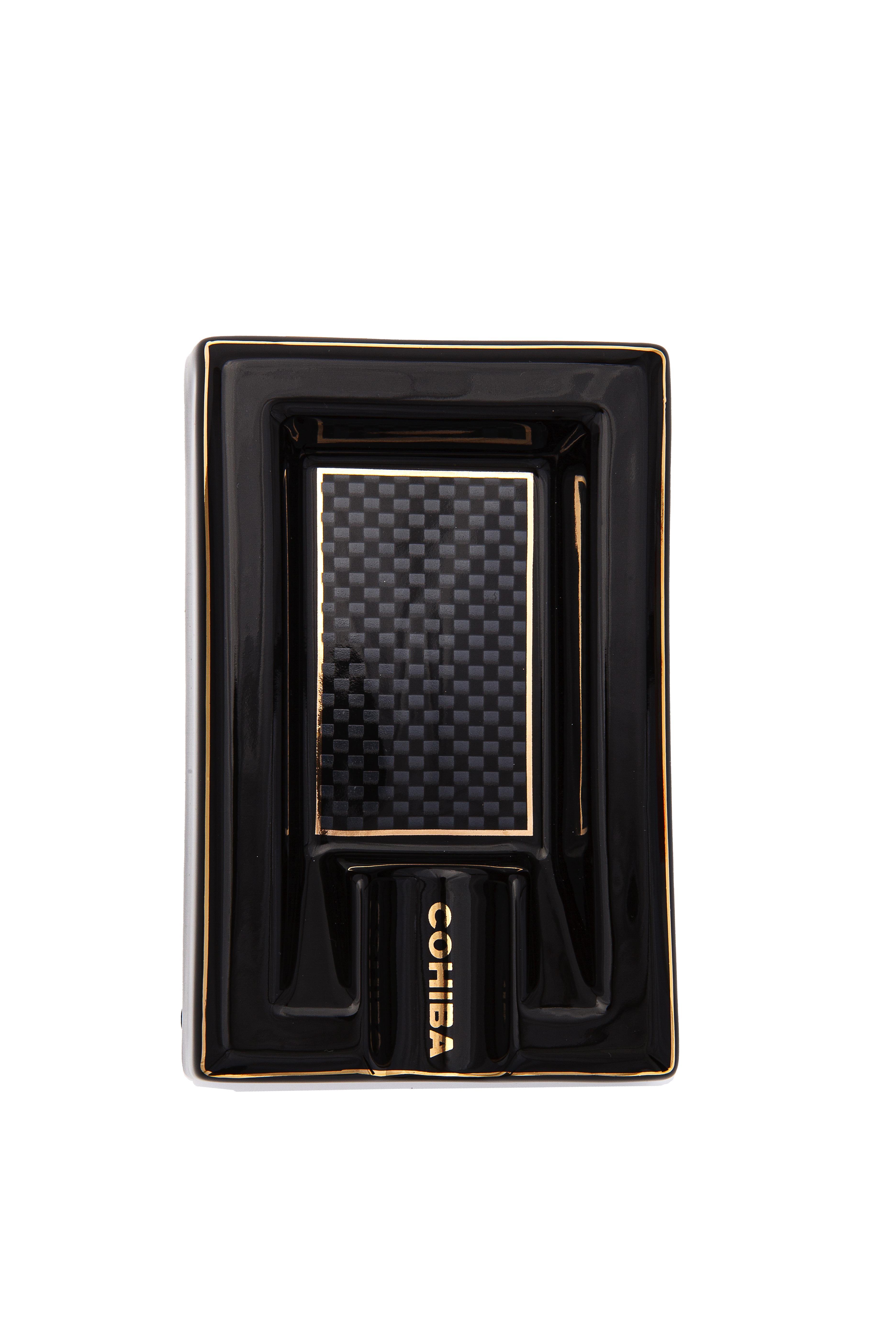 Cohiba Karbon Desenli Siyah Tekli Porselen Puro Küllüğü