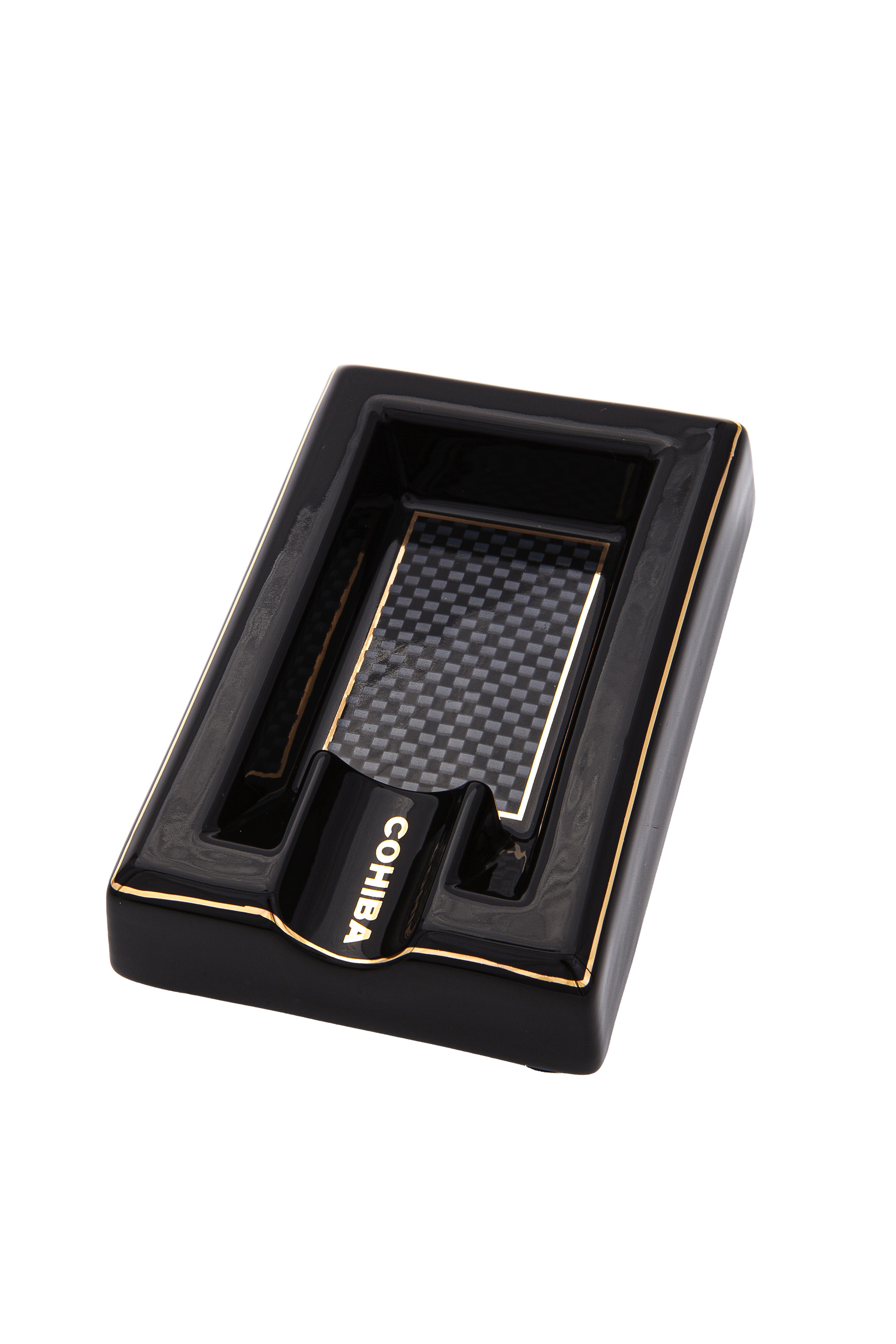 Cohiba Karbon Desenli Siyah Tekli Porselen Puro Küllüğü