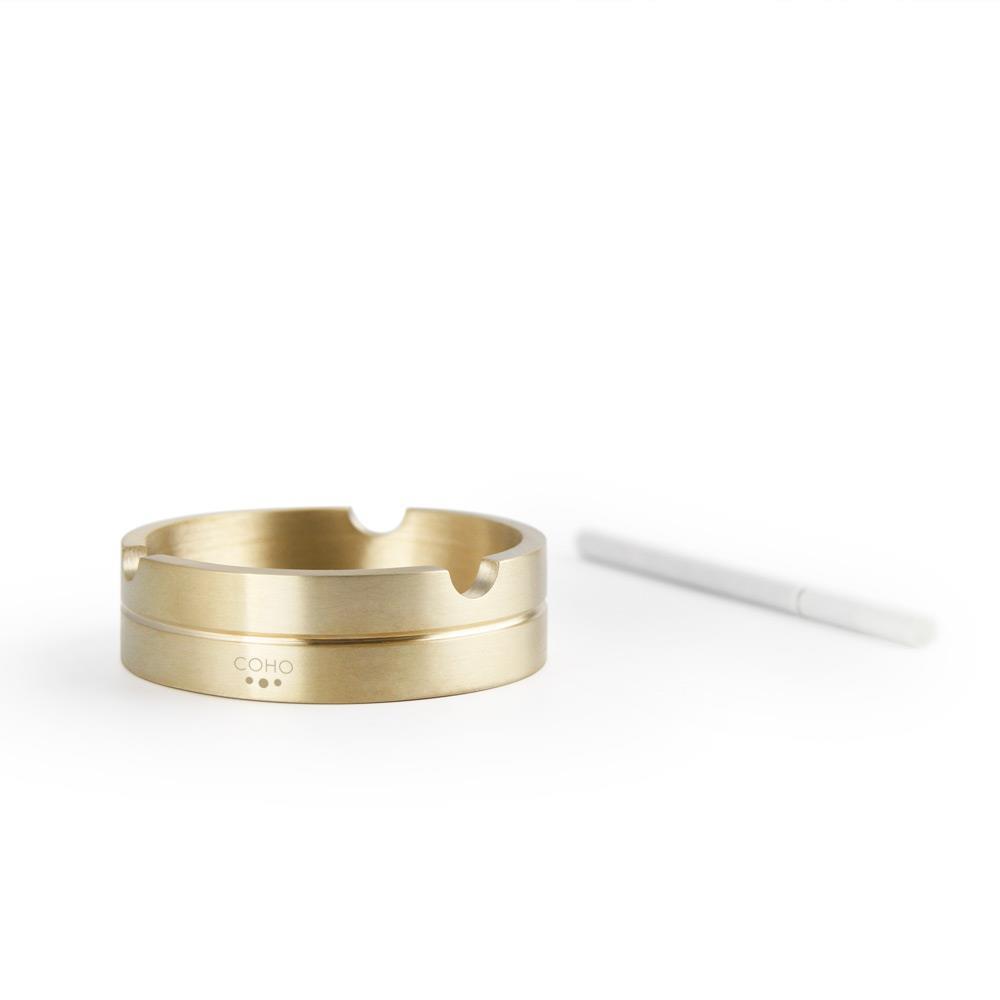 Coho Brazen Classy Yuvarlak Pirinç Mini Küllük