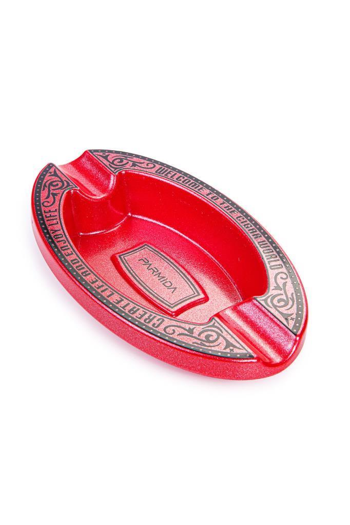 Parmida Kırmızı İşlemeli İkili Puro Küllüğü