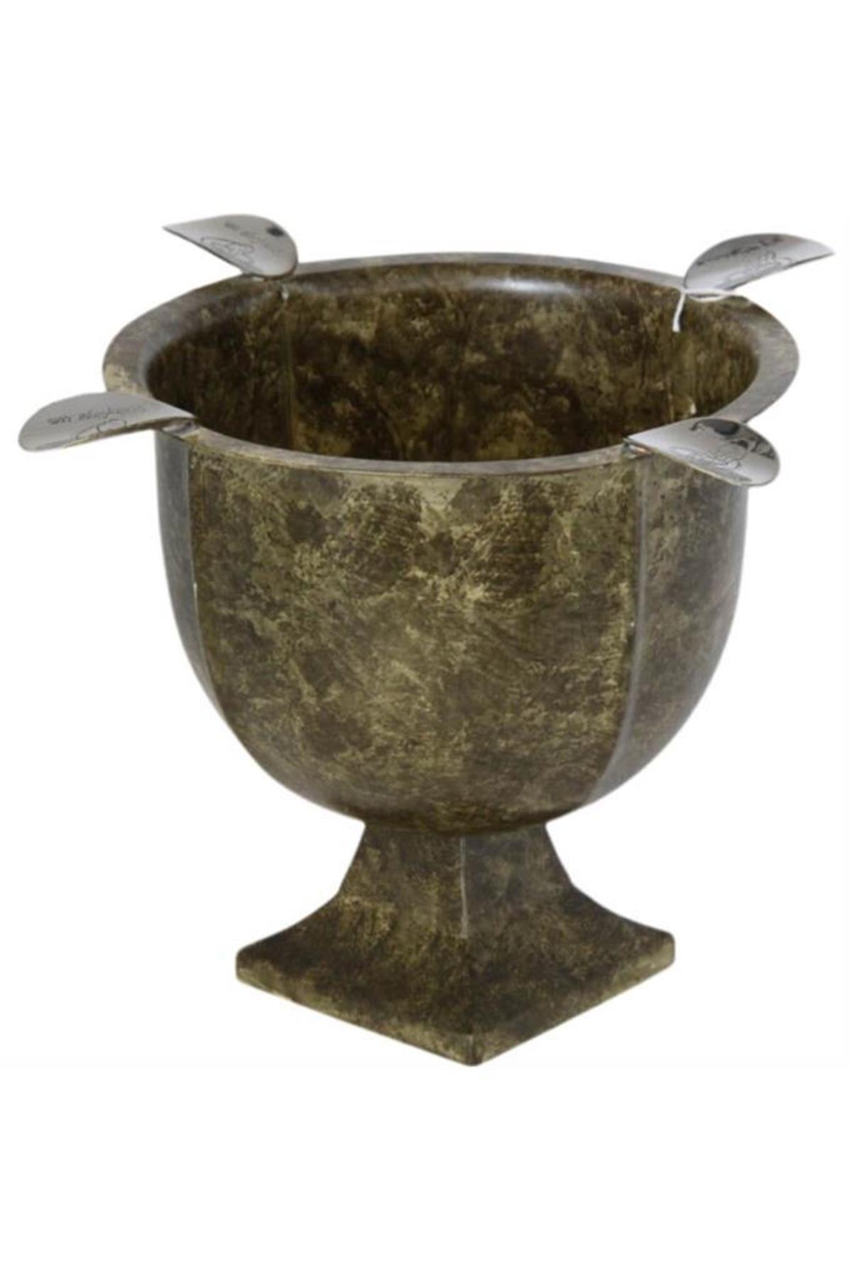 TR5763,Stinky Cigar Ashtray Antik Yeşil Puro Küllük