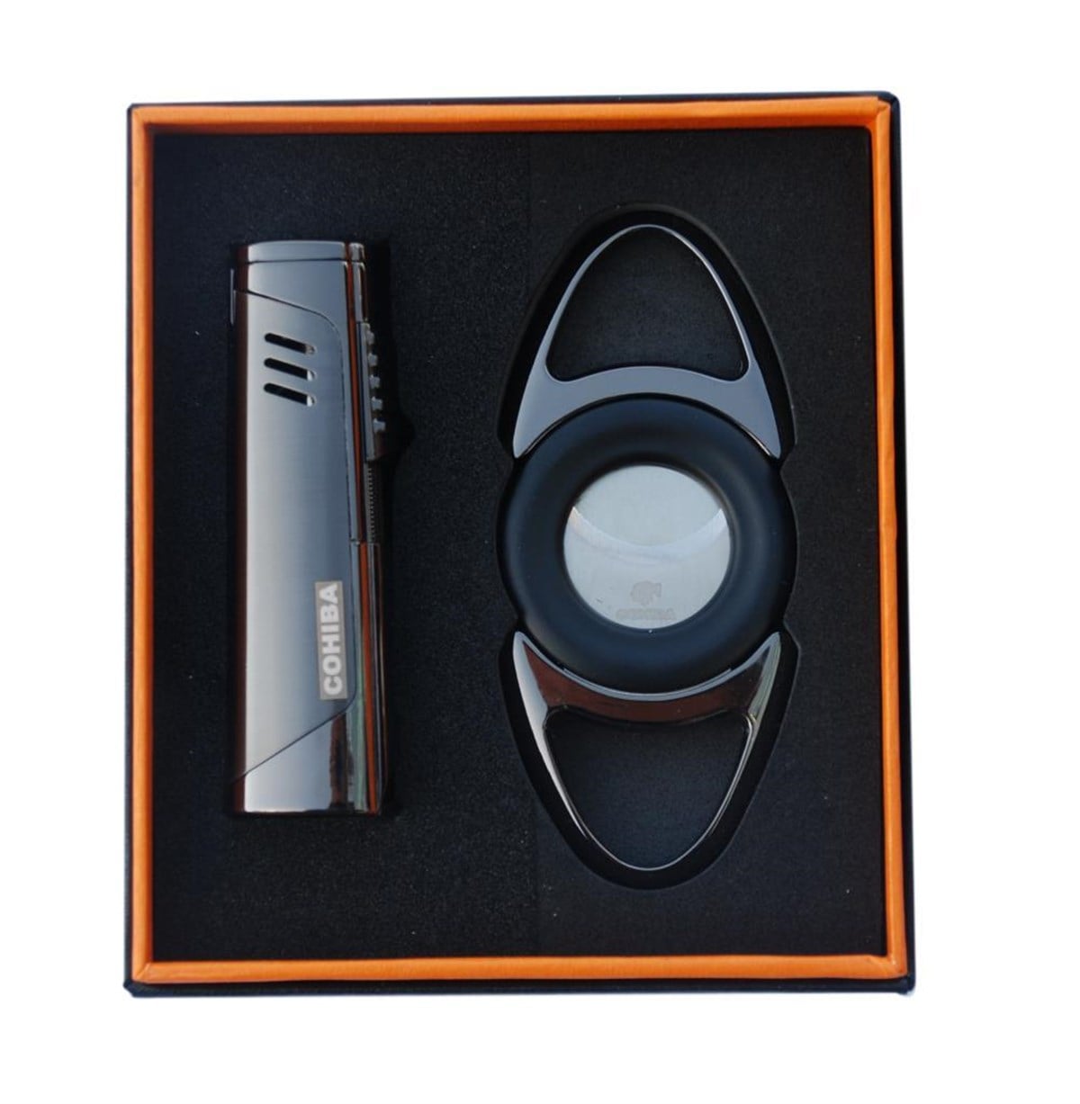 TR1962,Cohiba Çakmak Kesici İkili Set