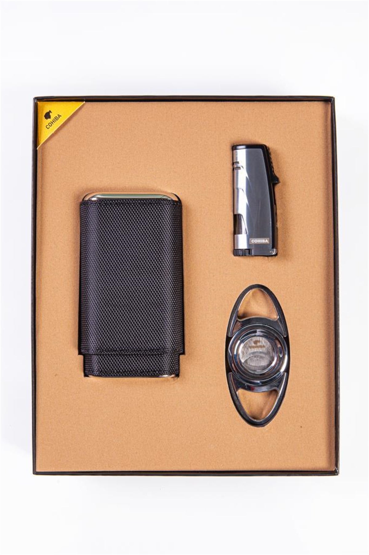 Cohiba Çakmak Kılıf Kesici Set