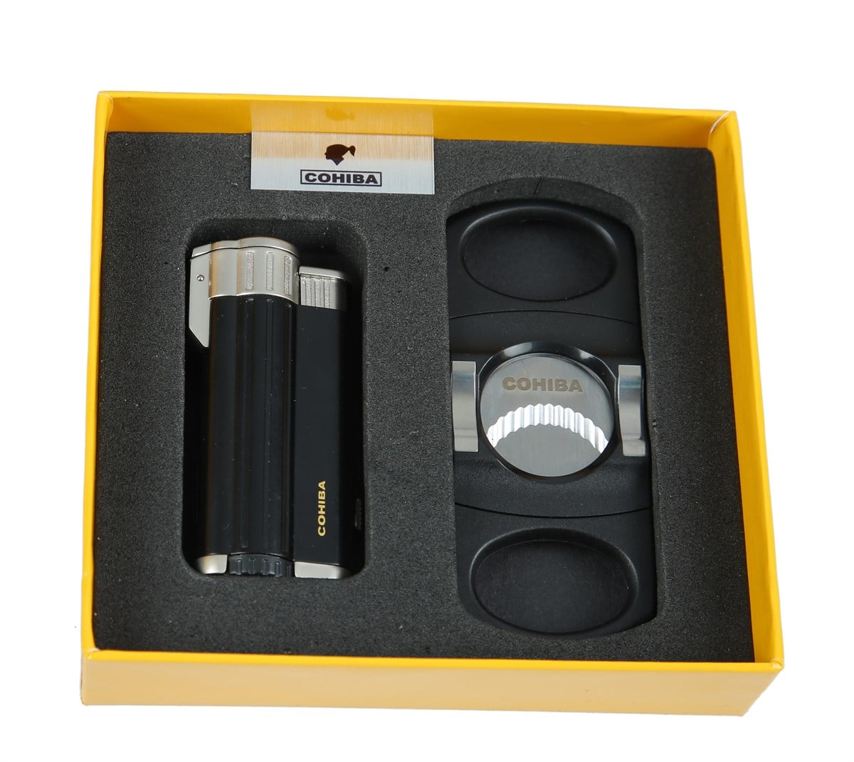 Cohiba Kesici Çakmak 2li Puro Seti