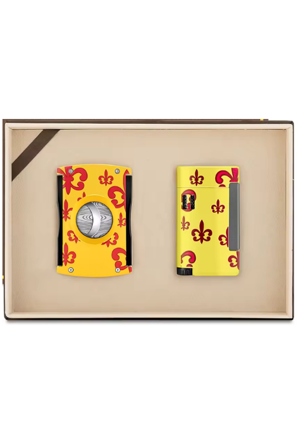 Cohiba Limitli Seri Monte Cristo Çakmak Kesici Sarı İkili Puro Seti