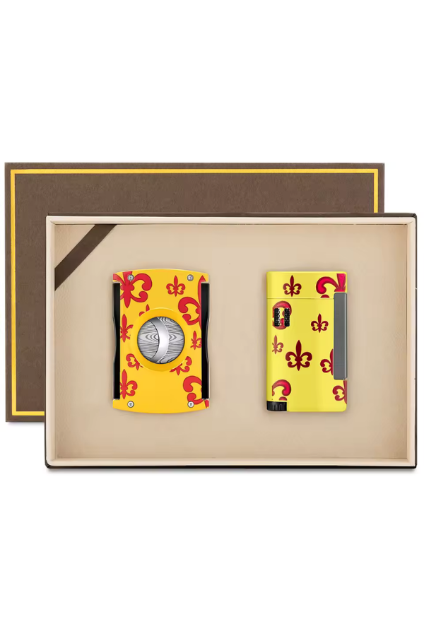 Cohiba Limitli Seri Monte Cristo Çakmak Kesici Sarı İkili Puro Seti