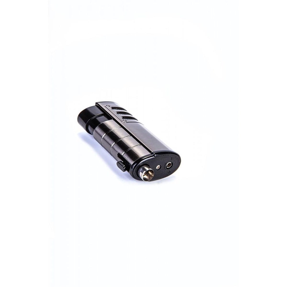 Cohiba Üçlü Kesici Çakmak Kılıf Siyah-Gunmetal Set