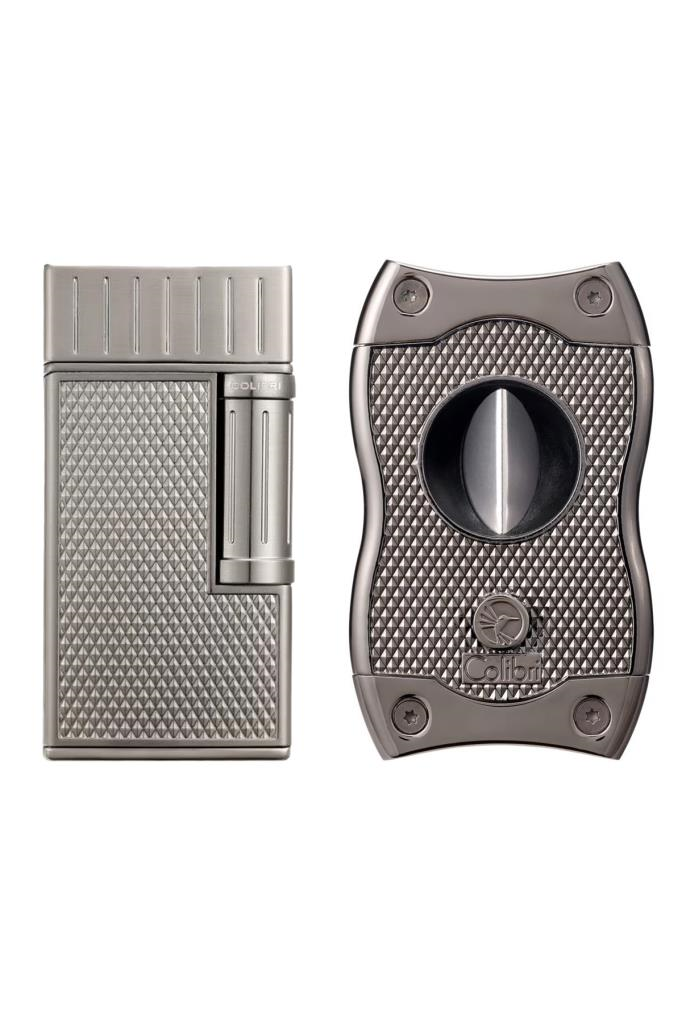 CLB-5,Colibri Julius Çakmak & SV-Cut Gunmetal Premium Puro Seti