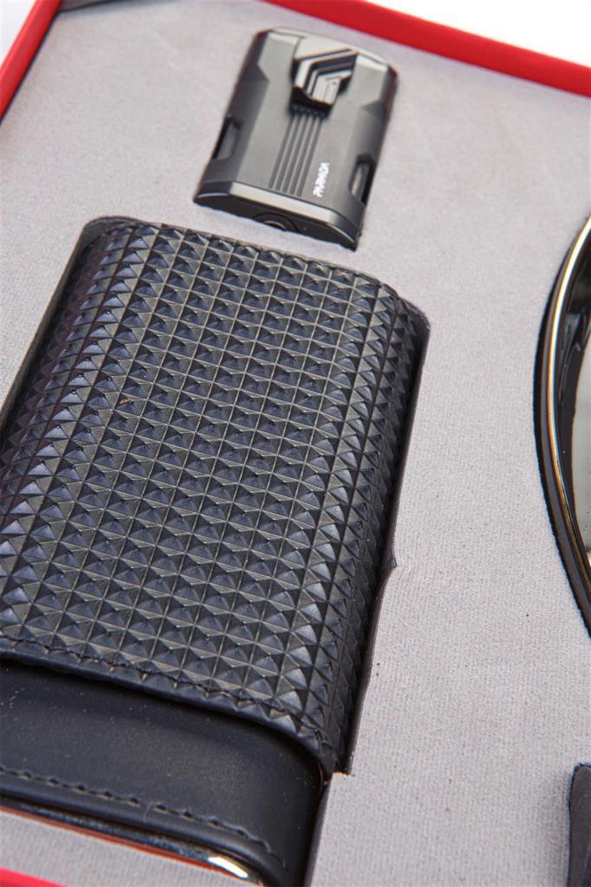 Parmida Çakmak Kılıf Küllük Sehpa Dörtlü Puro Seti