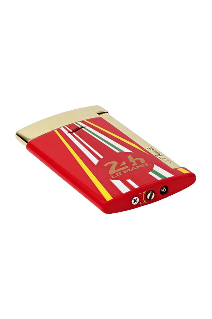 S.T. Dupont 24h Le Mans Kırmızı-Gold Slim 7 Çakmak Küllük Premium Puro Seti - STDUP-6