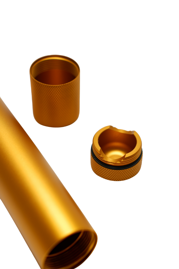 PremiumQuality Sarı Tekli Metal Puro Tüpü