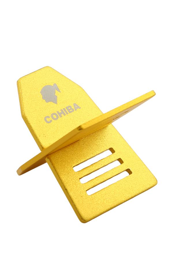 TR7376,Cohiba Sarı Puro Tutucu Metal Sehpa