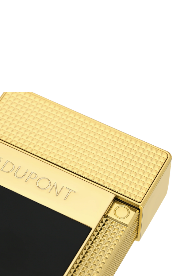 S.T. Dupont Siyah Gold Tek Torch & Soft Flame Masa Tipi Puro Çakmağı T20100