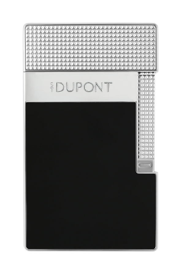 S.T. Dupont Siyah Gümüş Tek Torch & Soft Flame Masa Tipi Puro Çakmağı T20101