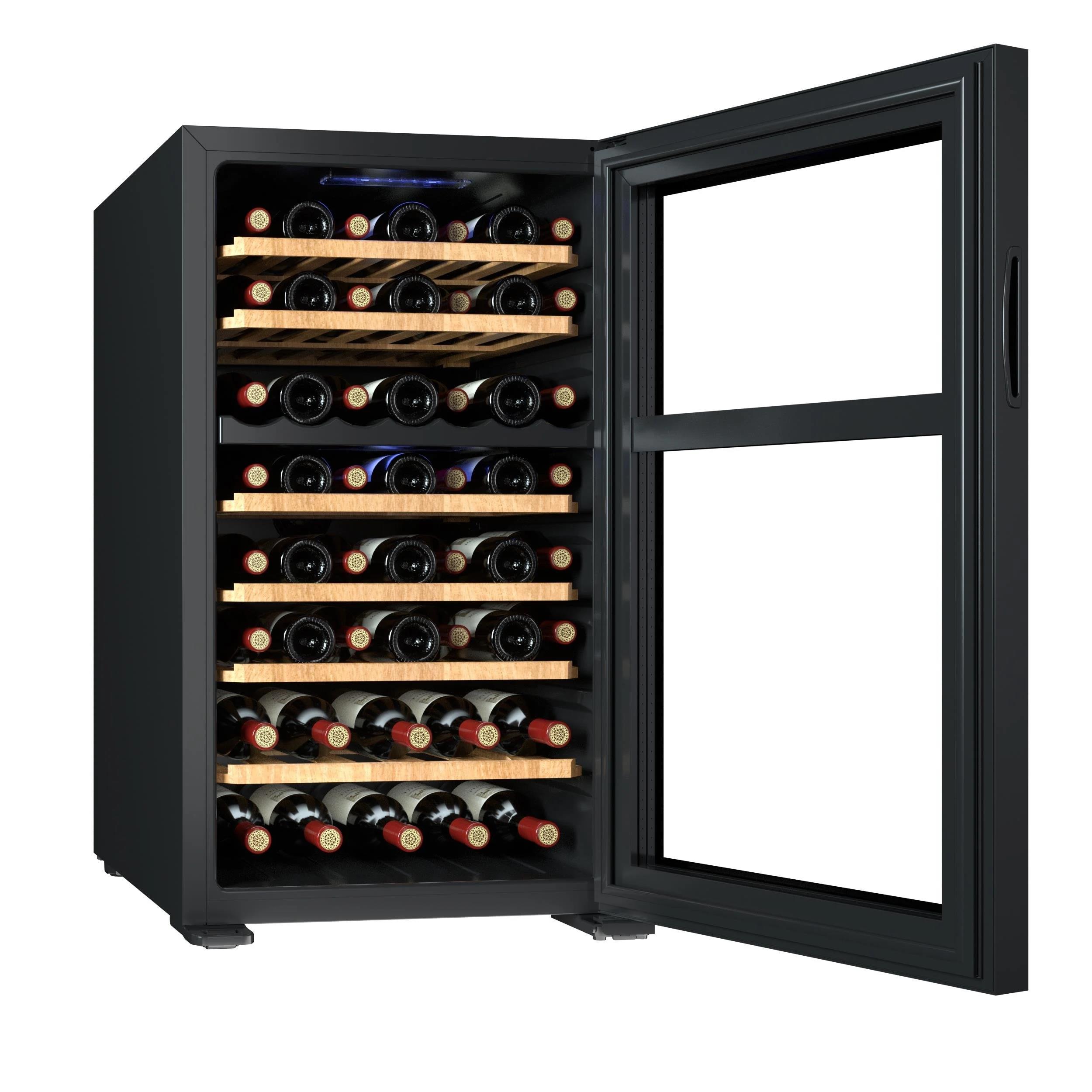 Berfmann 52 Şişe Kapasiteli Çift Bölmeli Solo Şarap Saklama Dolabı Siyah BFW52-BG2