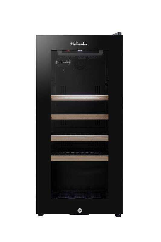 La Sommeliere 38 Şişe Kapasiteli Service Solo Siyah Şarap Dolabı LS38BLACK