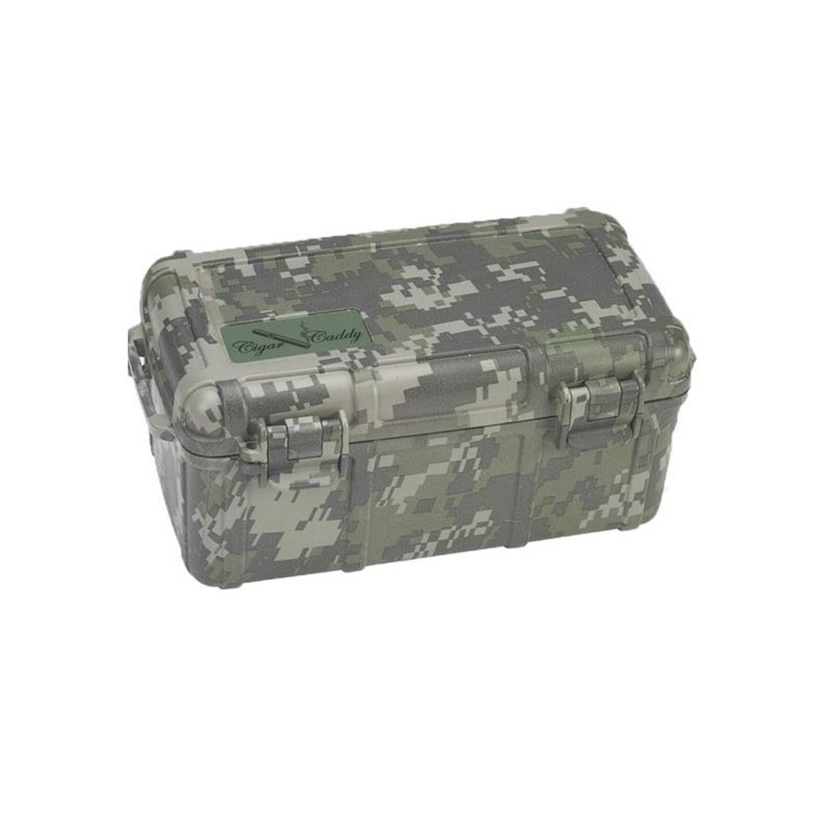 Cigar Caddy 15 Kamuflaj Travel Humidor Puro Kutusu