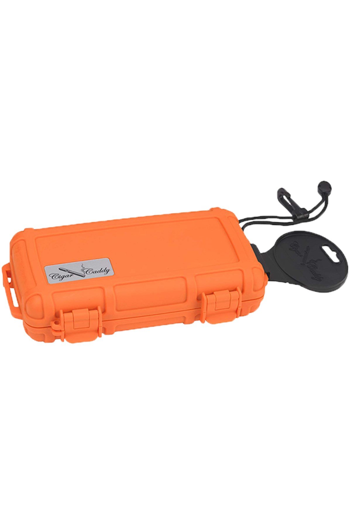 Cigar Caddy 5 Orange Travel Humidor Puro Kutusu