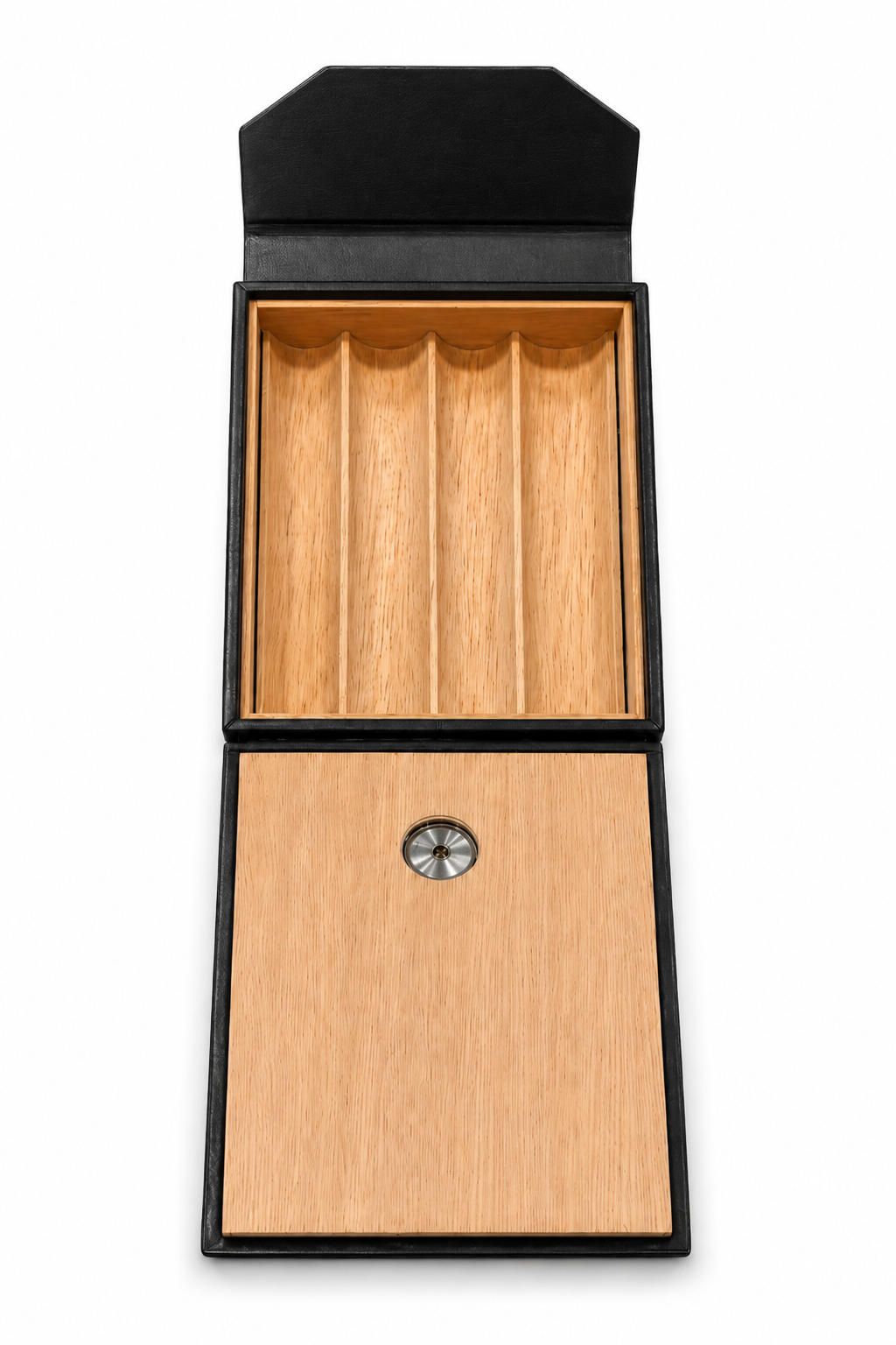 Cohiba Siyah Timsah Desenli Deri Puro Taşıma Çantası & Seyahat Humidoru