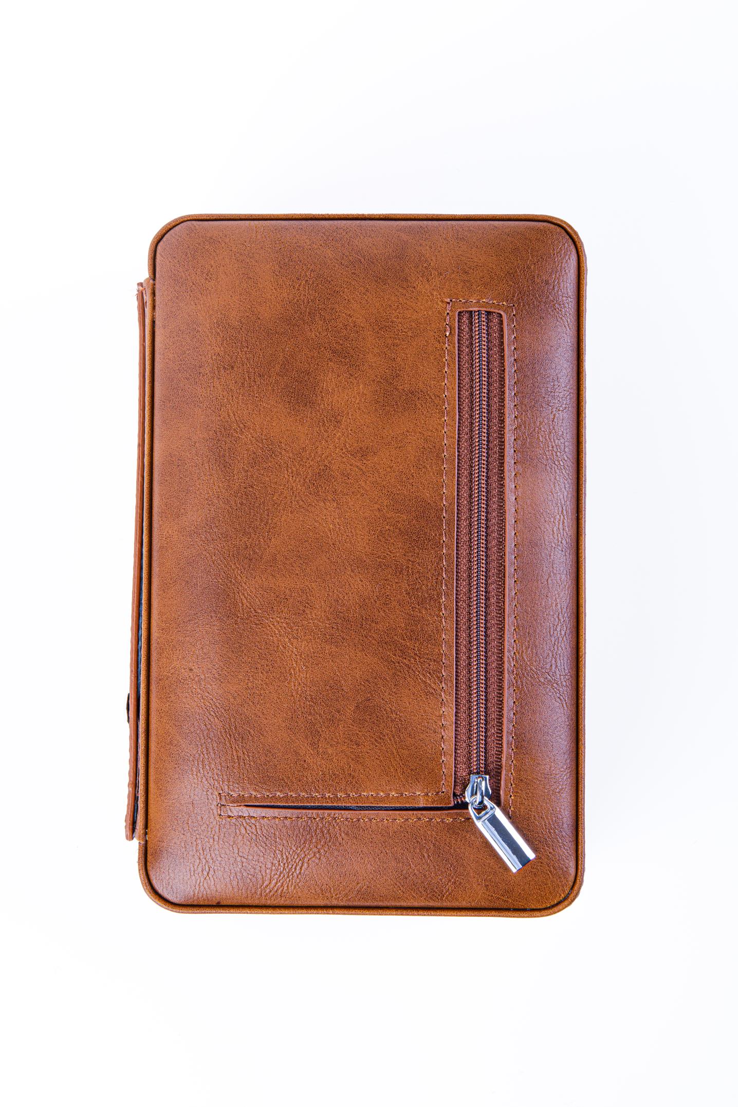 Cohiba Açık Kahverengi Çakmak Kesicili Deri Puro Taşıma Çantası & Seyahat Humidoru