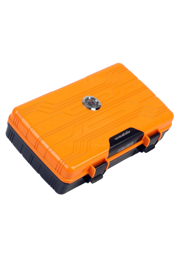 Conquistador Sarı Siyah 10 Kapasite Seyahat Humidor Puro Kutusu