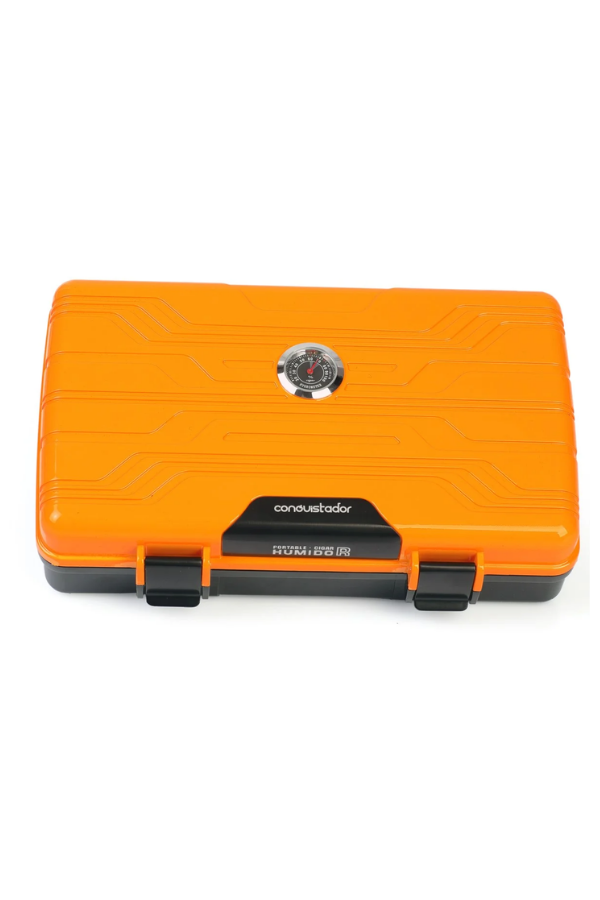 Conquistador Sarı Siyah 10 Kapasite Seyahat Humidor Puro Kutusu