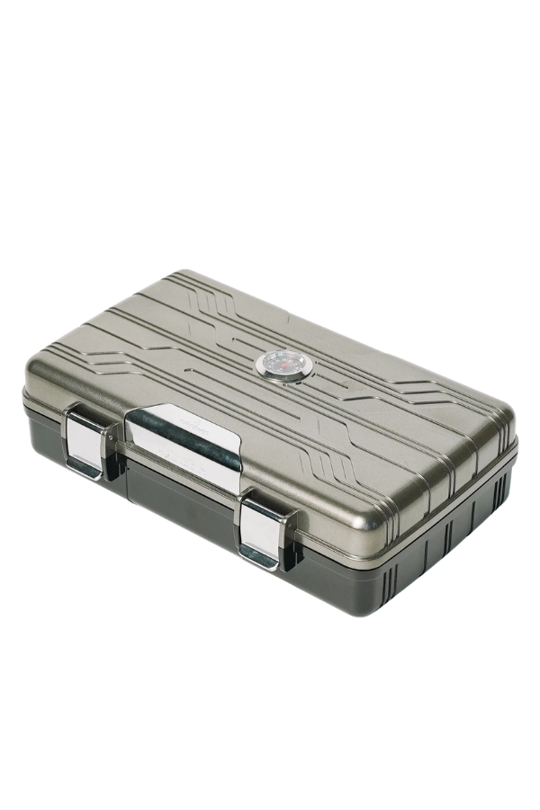 Firebird Seyahat Tipi 10 Gümüş Humidor Puro Kutusu