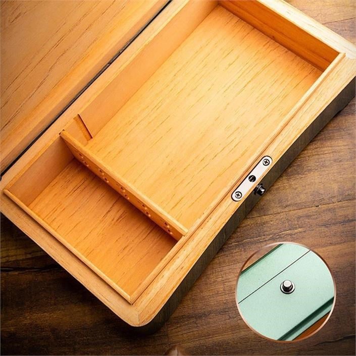 Lubinski Yeni Stil Slim Puro Kutusu Humidor Lake Gri 12s