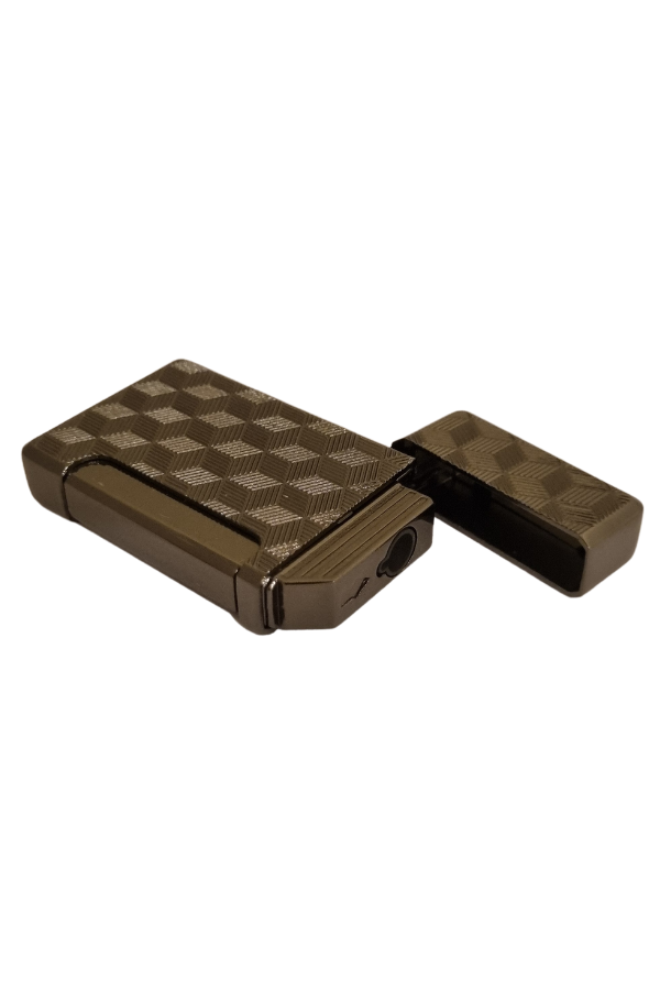 Black Martin Tek Torch Pürmüz Gunmetal Desenli Metal Puro Çakmağı
