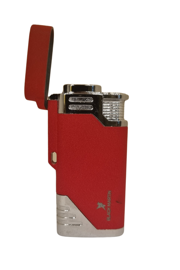 Black Martin Tek Torch Pürmüz Kırmızı Metal Puro Çakmağı