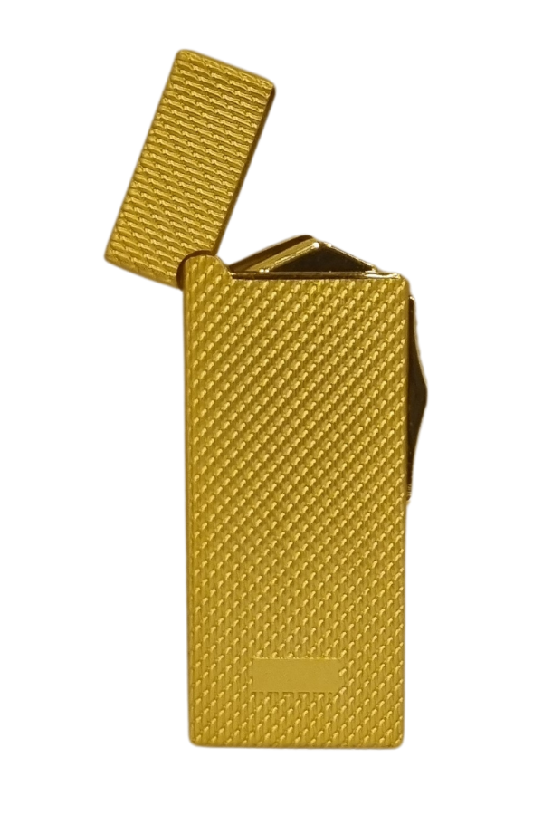 Black Martin Tek Torch Pürmüz Gold Desenli Metal Puro Çakmağı