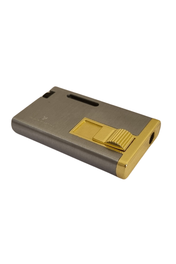 Black Martin Tek Torch Pürmüz Turkuaz-Gold Metal Puro Çakmağı