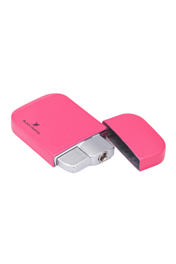 Black Martin Tek Torch Pürmüz Pembe Metal Puro Çakmağı
