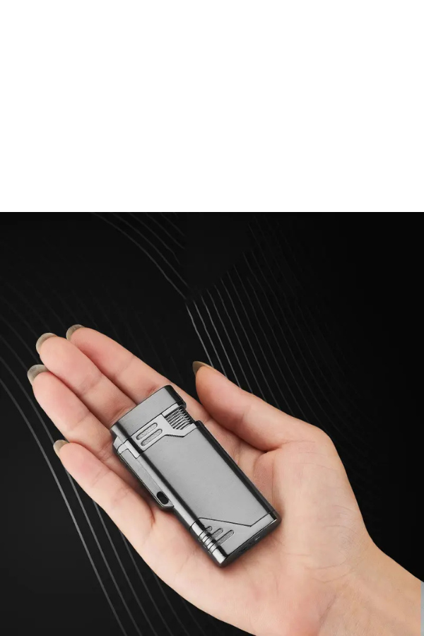 Black Martin Çift Torch Pürmüz Gunmetal Metal Puro Çakmağı