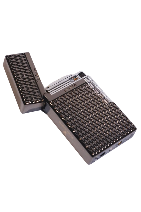 Black Martin Soft Flame Desenli Gunmetal Metal Çakmak